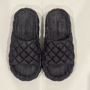 Bottega denim women's slippers